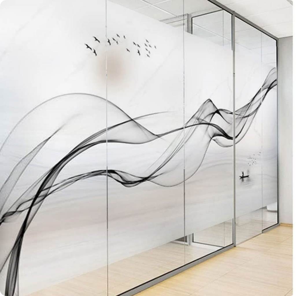 Glass partition work